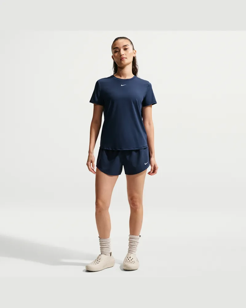 Nike One Dri-FIT-Shorts mit mittelhohem Bund und Futter für Damen (ca. 7,5 cm) - Blau Blau