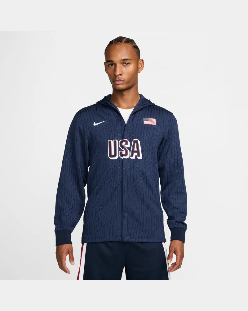 Nike USA  Dri-FIT ADV Basketball-Spieljacke (Herren) - Blau Blau