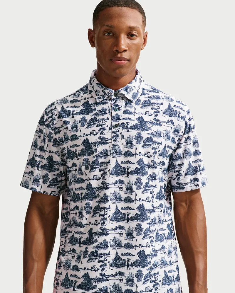 Nike Maßgeschneiderte Performance von  Dri-FIT Golf-Poloshirt (Herren) - Grau Grau