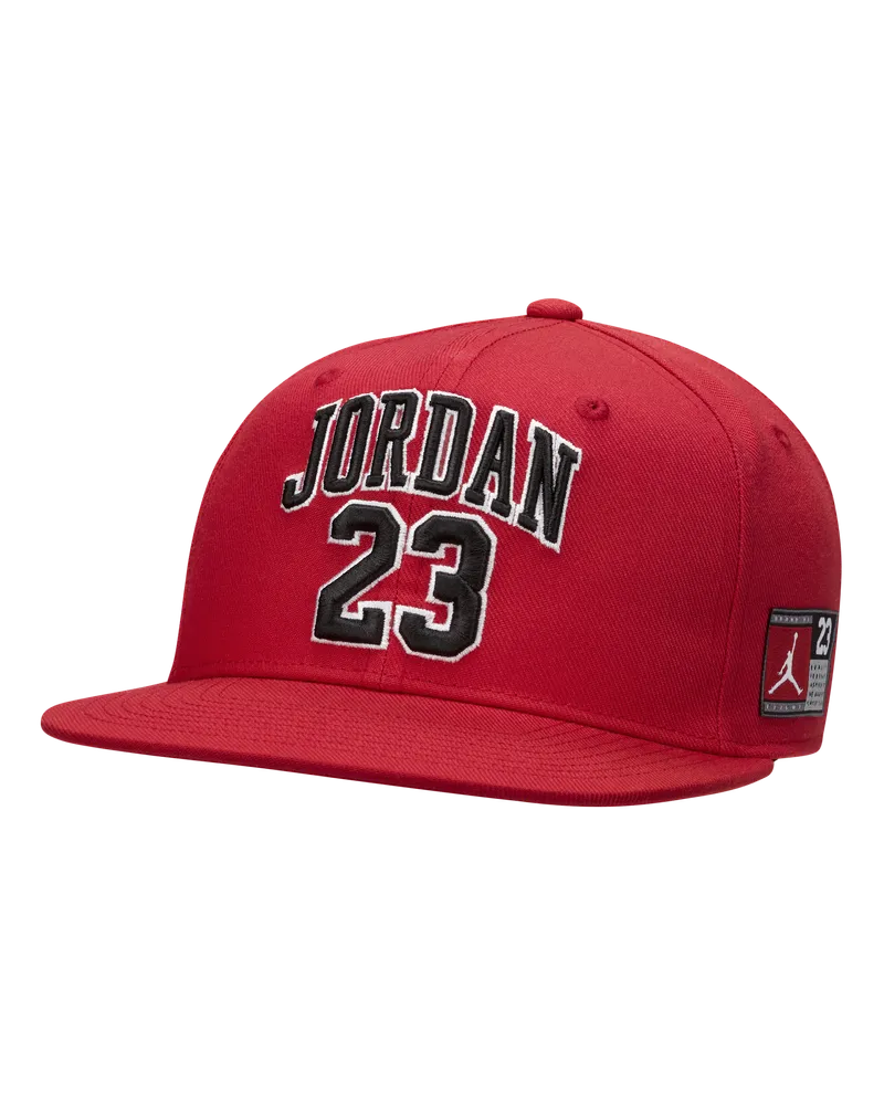Jordan Trikot-Cap mit flachem Schirm (ältere Kinder) - Rot Rot