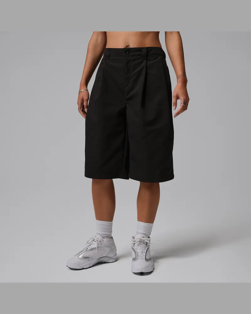 Jordan Flight weite Chino-Shorts (Damen) - Schwarz Schwarz