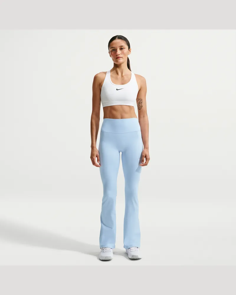 Nike One Leggings mit hohem Bund und ausgestelltem Bein (Damen) - Blau Blau