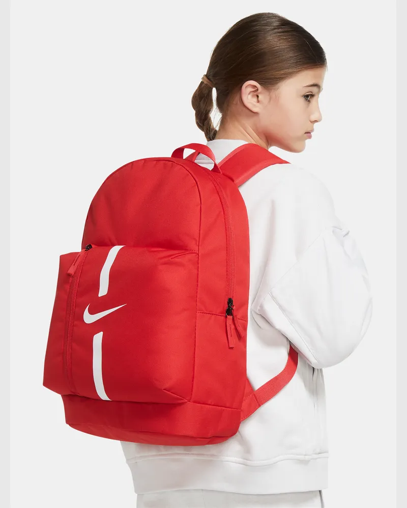 Nike Academy Team Kinder-Fußballrucksack (22 l) - Rot Rot