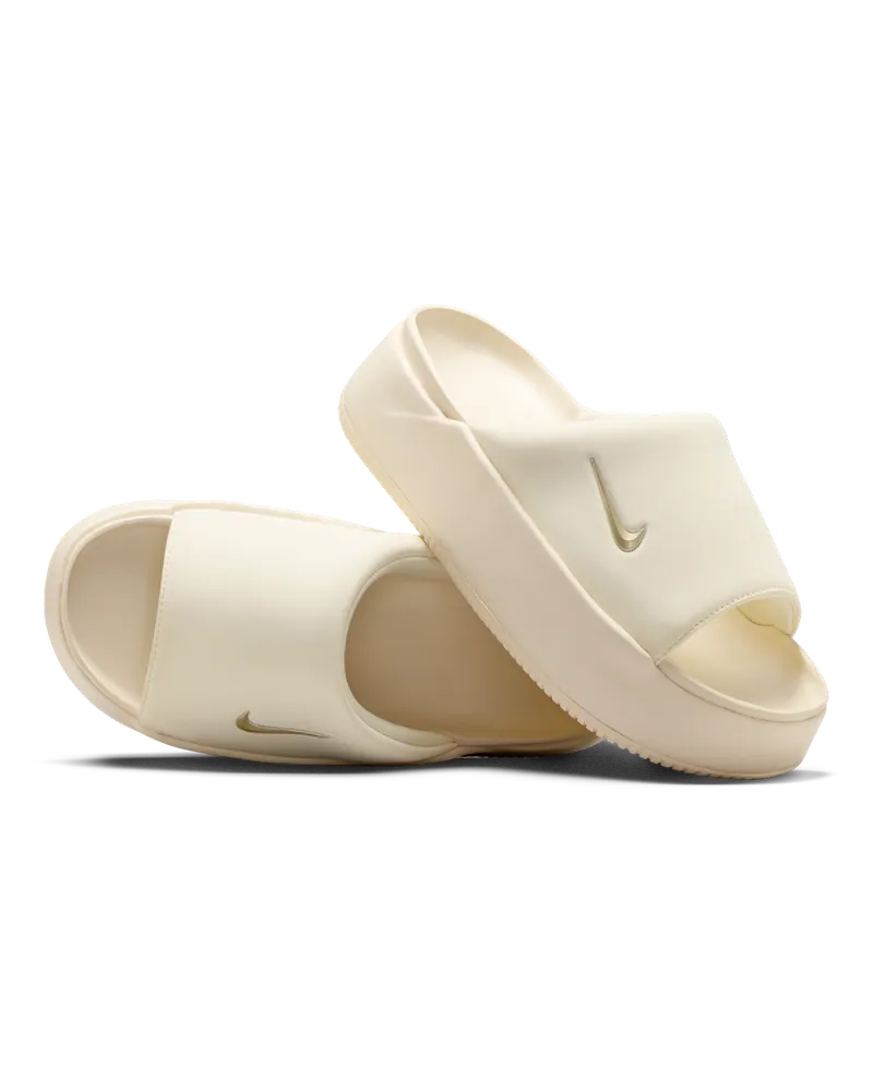 Nike Calm Elevation Slides (Damen) - Weiß Weiß