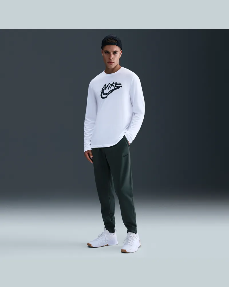 Nike Therma schmal zulaufende Therma-FIT Fitnesshose für Herren - Grün Grün