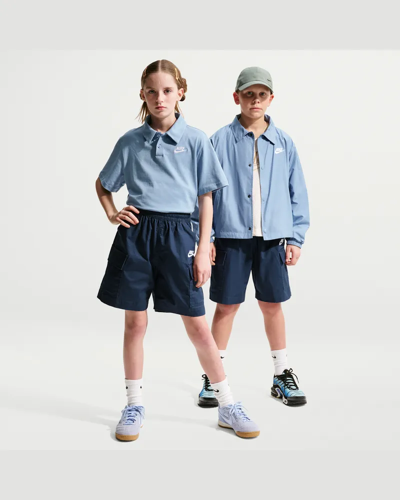 Nike Club gewebte Cargoshorts für ältere Kinder - Blau Blau