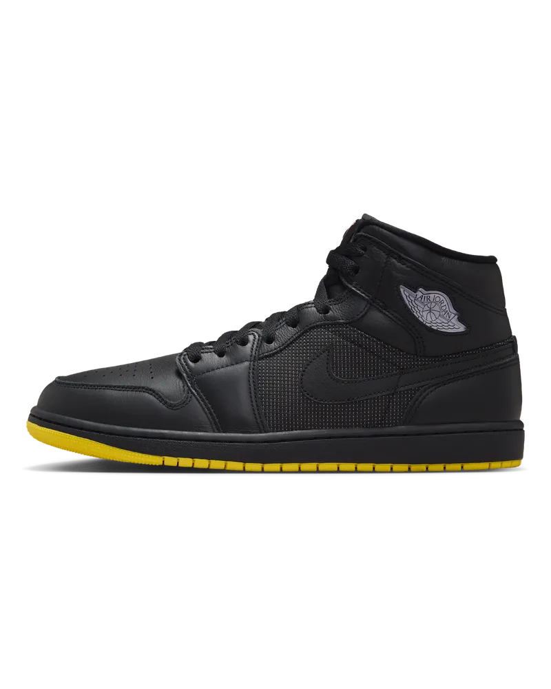 Jordan Air  1 Mid SE Schuh (Herren) - Schwarz Schwarz