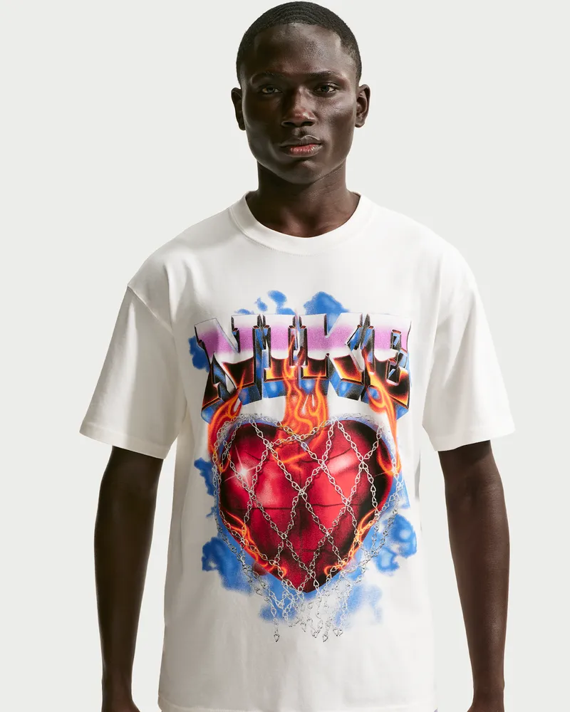 Nike Basketball-T-Shirt (Herren) - Weiß Weiß