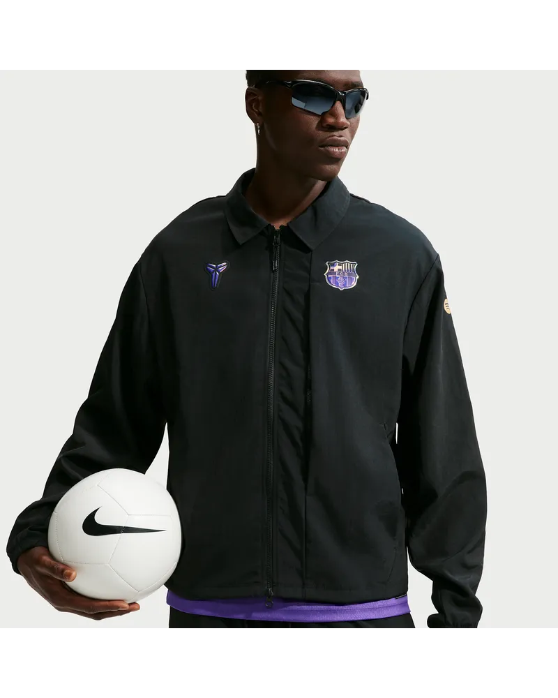 Nike FC Barcelona Away Kobe Fußball-Webjacke (Herren) - Schwarz Schwarz