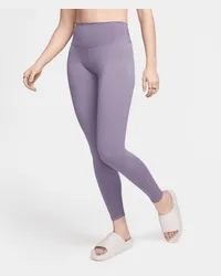 Nike One Leggings in voller Länge mit hohem Bund für Damen - Lila Lila