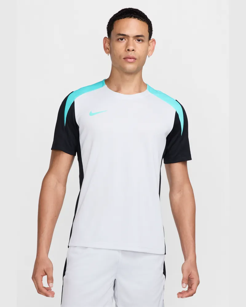Nike Strike Dri-FIT Kurzarm-Fußballoberteil für Herren - Grau Grau