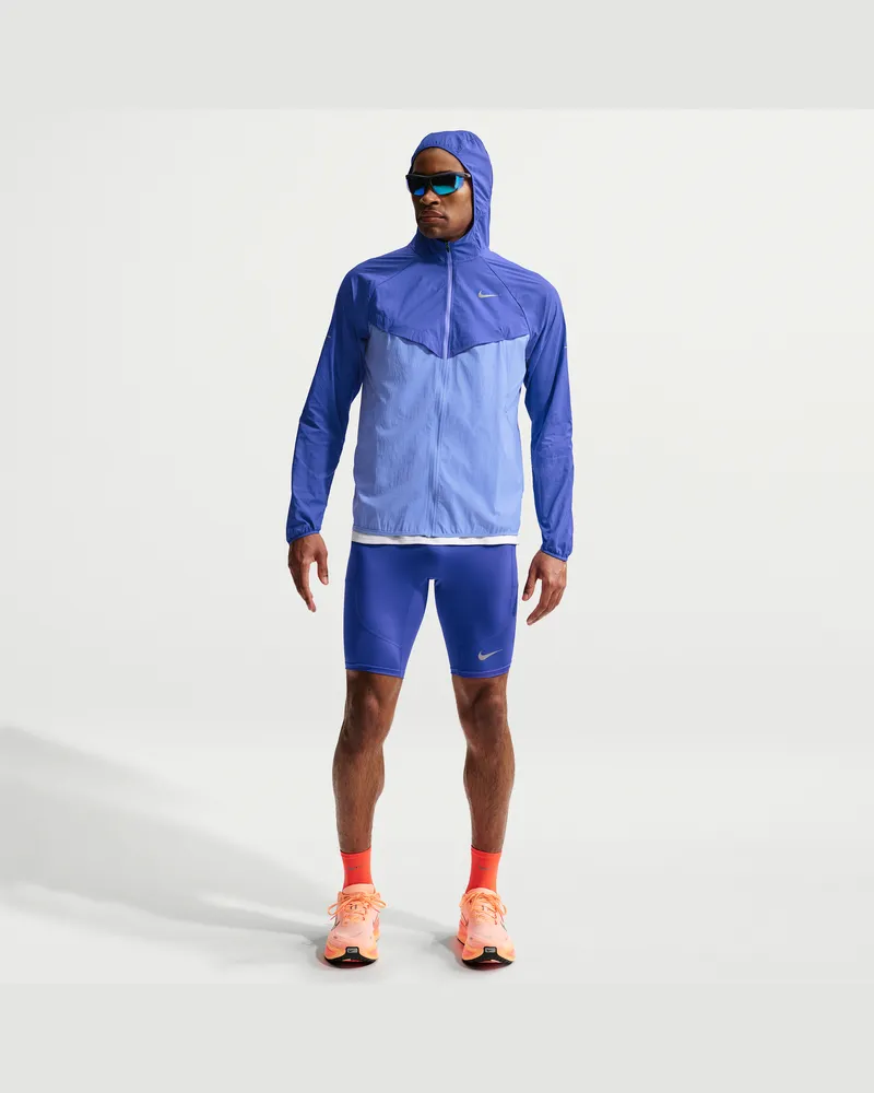 Nike Stride Dri-FIT 1/2 Laufleggings (Herren) - Blau Blau