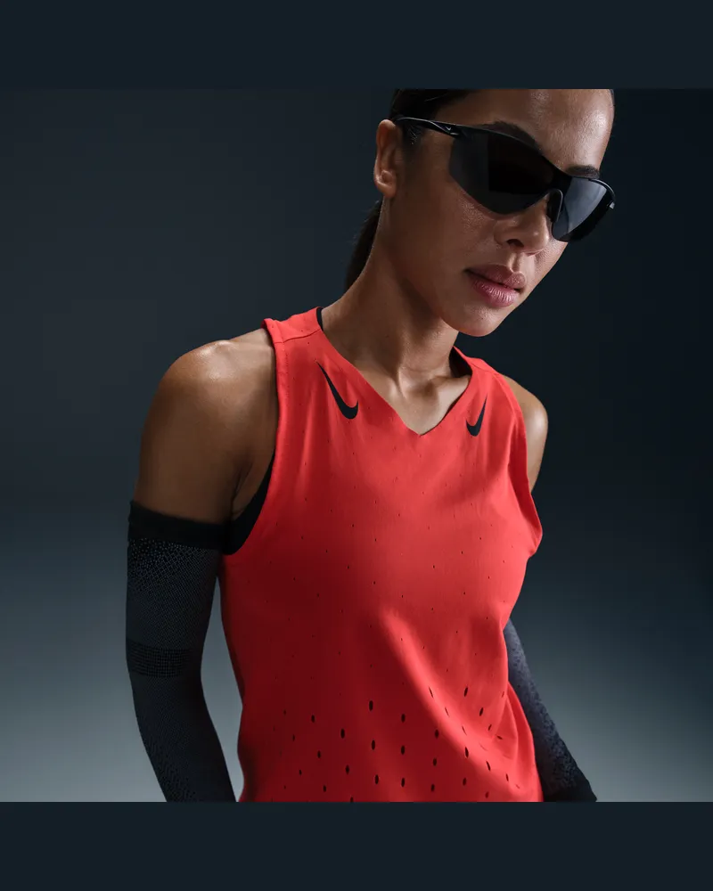 Nike AeroSwift Dri-FIT ADV Lauf-Singlet für Damen - Rot Rot