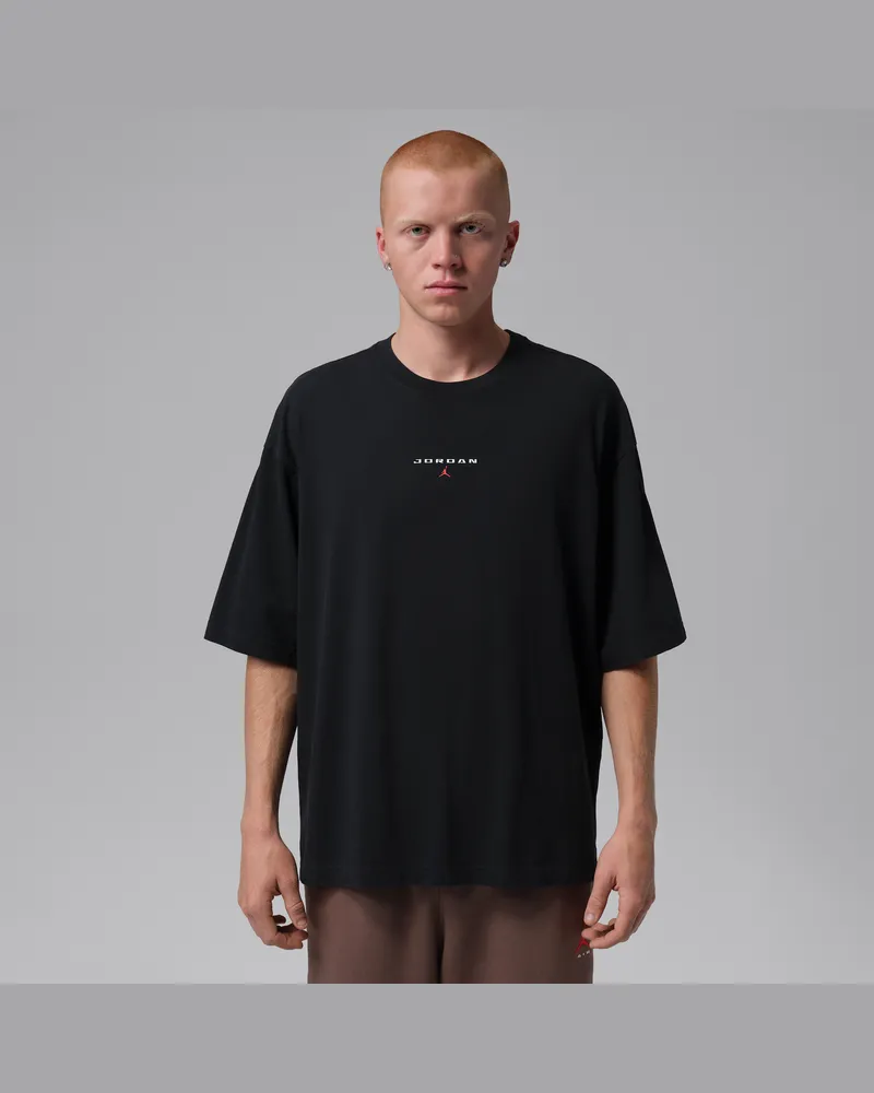 Jordan Flight Essentials Oversize-Patch-T-Shirt (Herren) - Schwarz Schwarz