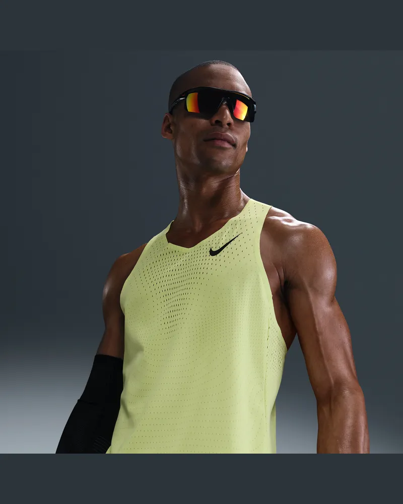 Nike AeroSwift Dri-FIT-ADV-Lauf-Singlet für Herren - Gelb Gelb
