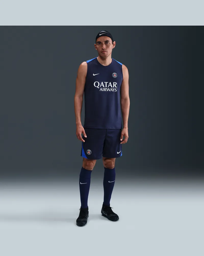 Nike Paris Saint-Germain Strike  Dri-FIT Fußballshorts aus Strickmaterial (Herren) - Blau Blau