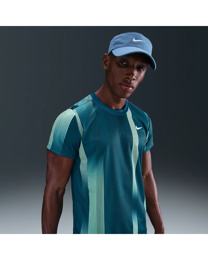 Nike Court Victory Dri-FIT Tennisoberteil für Herren - Blau Blau