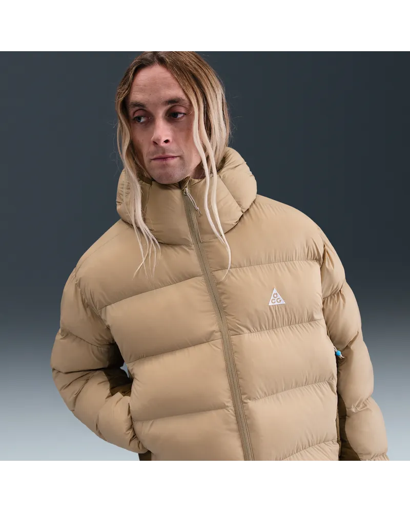 Nike ACG "Lunar Lake" PrimaLoft® Therma-FIT ADV lockere Jacke mit Kapuze (Herren) - Braun Braun