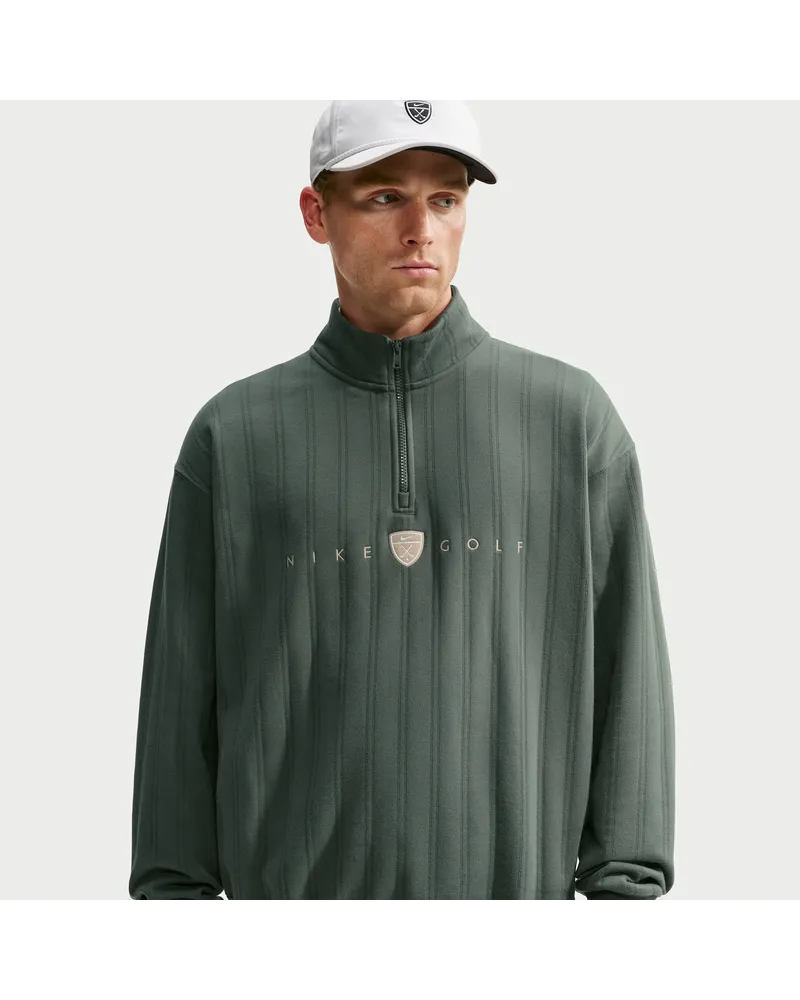 Nike Fairway Fresh Therma-FIT Oversize-Golfoberteil mit Halbreißverschluss für Herren - Grün Grün