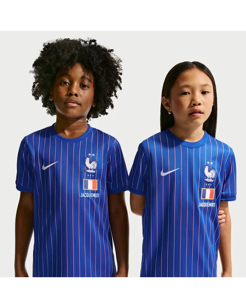 Nike France x Jacquemus Kurzarm-Fußballoberteil (ältere Kinder) - Blau Blau