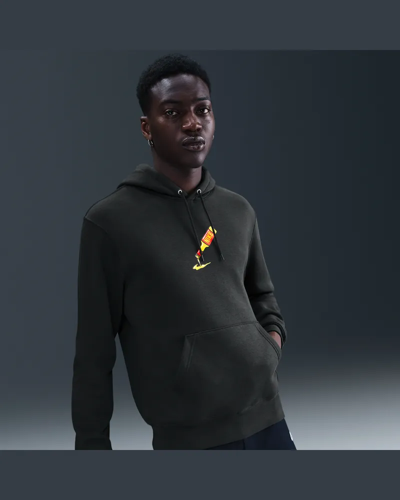 Nike Club Sole Food Fleece-Hoodie - Schwarz Schwarz