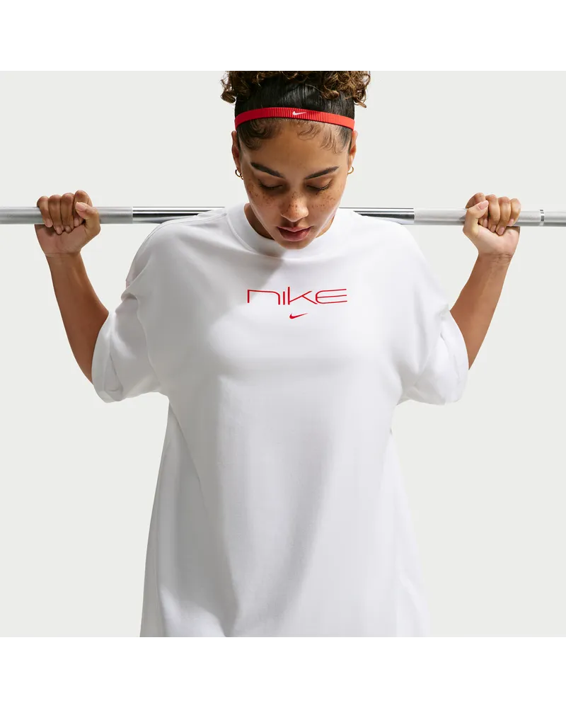 Nike Dri-FIT Oversize-T-Shirt (Damen) - Weiß Weiß