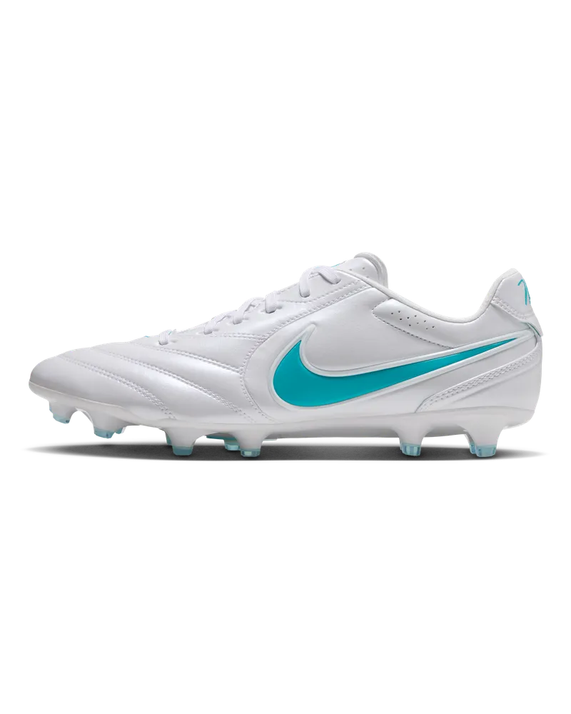 Nike Tiempo Ligera Pro Low-Top-Fußballschuh für normalen Rasen - Weiß Weiß