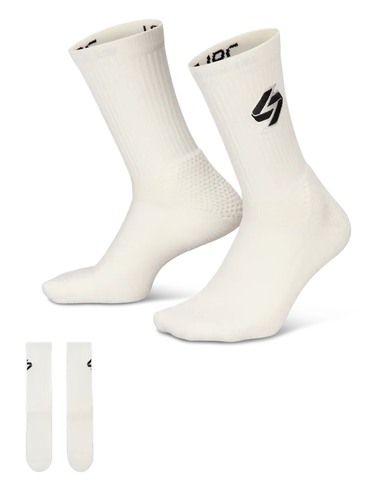 Nike Luka Elite gepolsterte Crew-Socken - Weiß Weiß