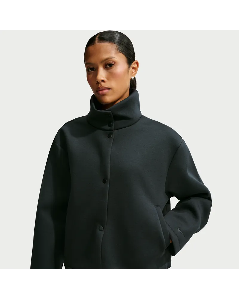 Nike Article Fleece Oversize-Jacke (Damen) - Schwarz Schwarz