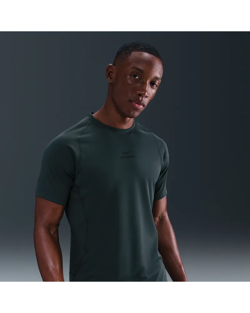 Nike Pro Training Dri-FIT Kurzarmshirt (Herren) - Grün Grün