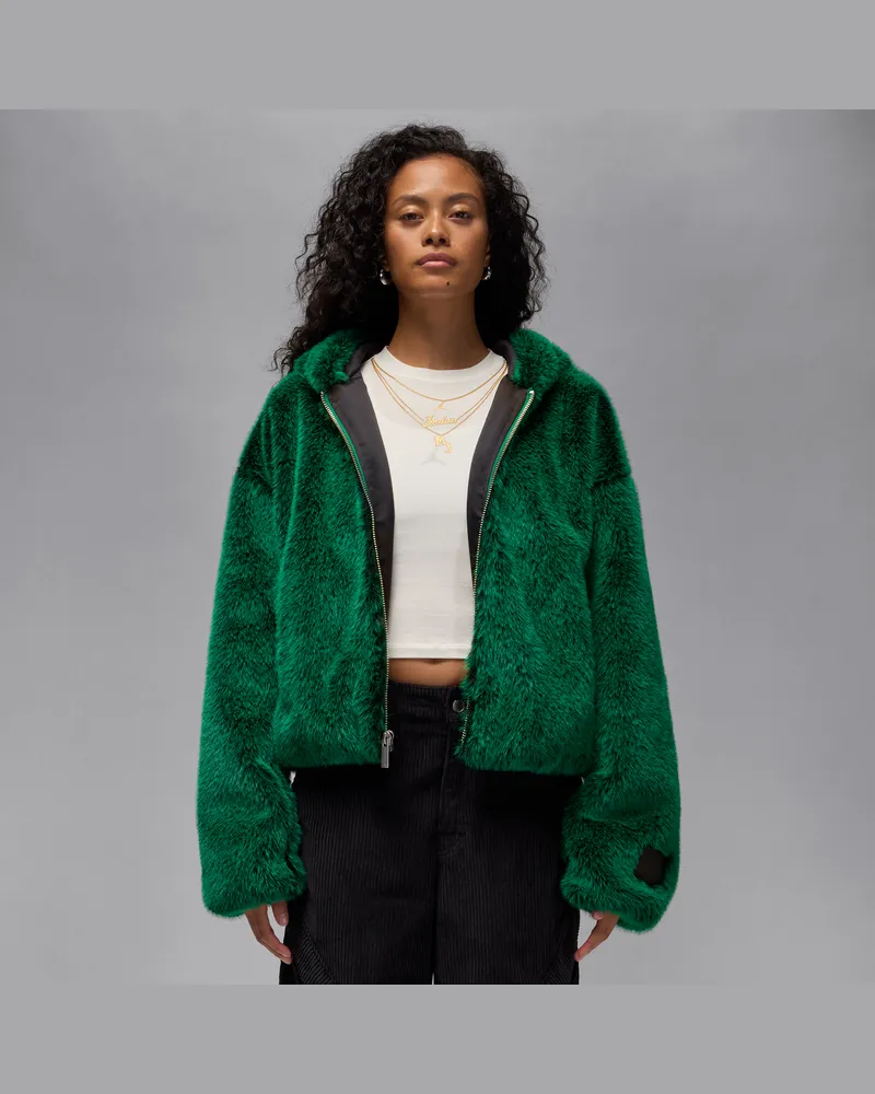 Jordan Air  Jacke mit Kapuze (Damen) - Grün Grün