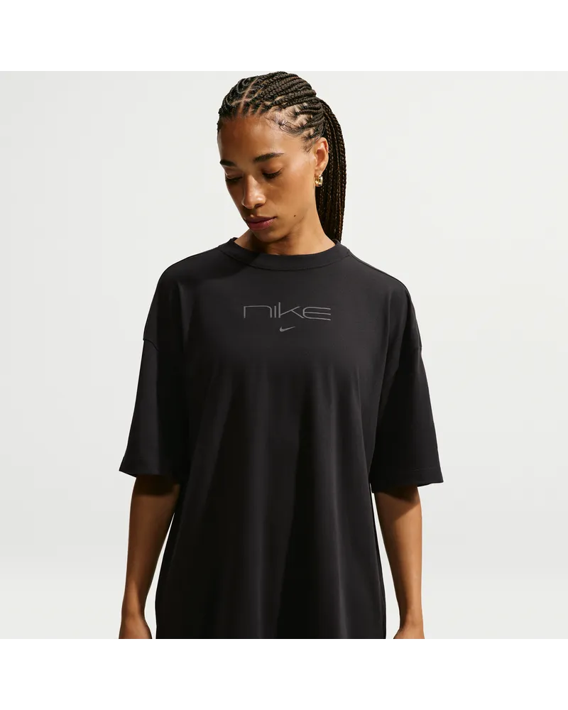 Nike Dri-FIT Oversize-T-Shirt (Damen) - Schwarz Schwarz