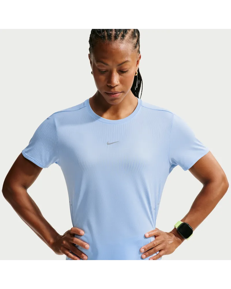 Nike Swift Aero-FIT Kurzarm-Laufoberteil (Damen) - Blau Blau