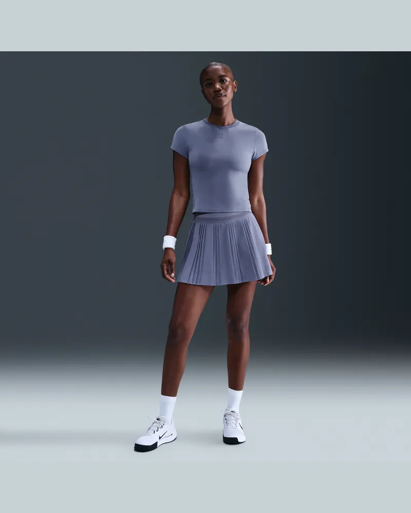 Nike Court Advantage Dri-FIT Tennisrock mit Falten (Damen) - Blau Blau