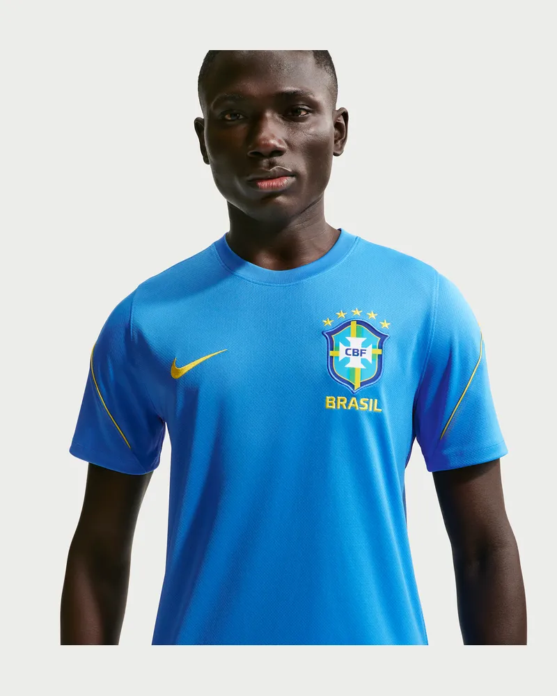 Nike Brasilien Strike  Football Dri-FIT Kurzarmshirt (Herren) - Blau Blau