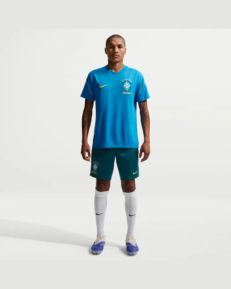 Nike Brasilien Strike  Dri-FIT Strick-Fußballshorts (Herren) - Grün Grün