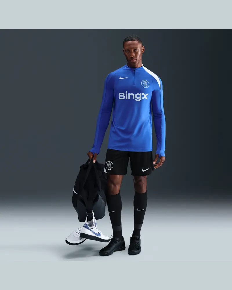 Nike FC Chelsea Strike Third  Dri-FIT Total 90 Fußballshorts aus Strickmaterial (Herren) - Schwarz Schwarz