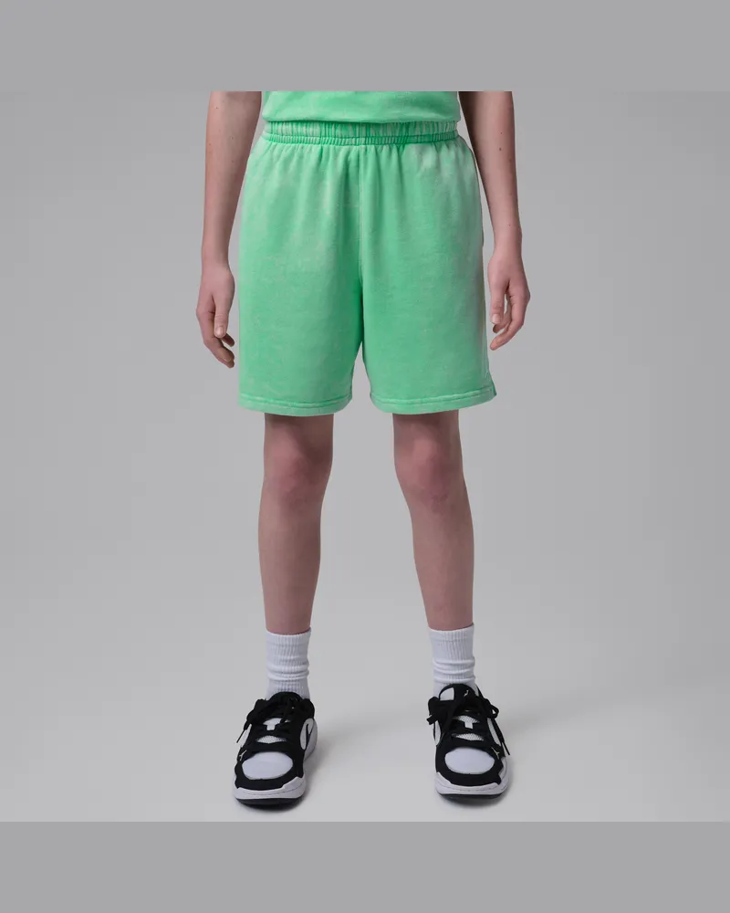 Jordan Brooklyn French-Terry-Shorts im Washed-Look (ältere Kinder) - Grün Grün