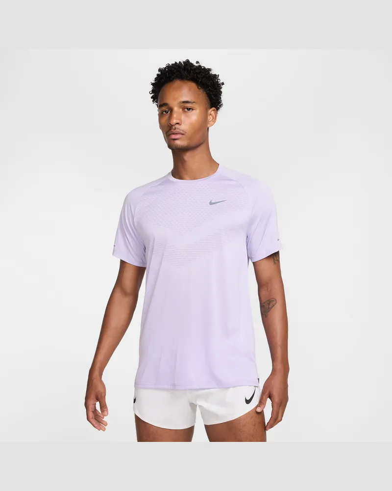 Nike Stride Dri-FIT ADV Kurzarm-Laufoberteil (Herren) - Lila Lila