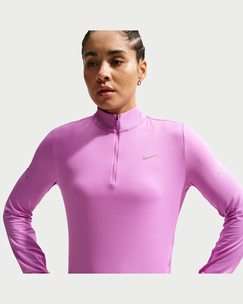 Nike Swift Dri-FIT UV-Laufoberteil mit Viertelreißverschluss (Damen) - Lila Lila