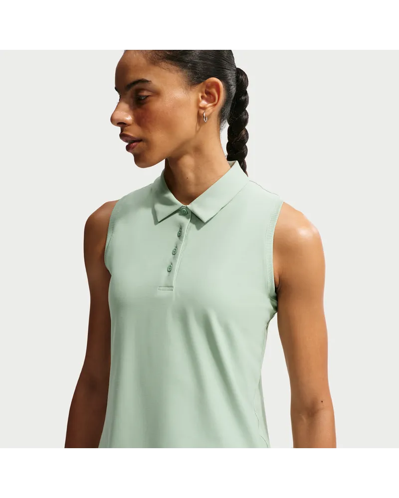 Nike Victory Dri-FIT ärmelloses Poloshirt (Damen) - Grün Grün