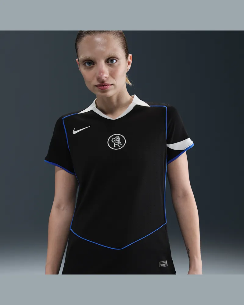 Nike FC Chelsea 2025/26 Stadium Third Total 90 Replika-Fußballtrikot mit  Dri-FIT-Technologie (Damen) - Schwarz Schwarz