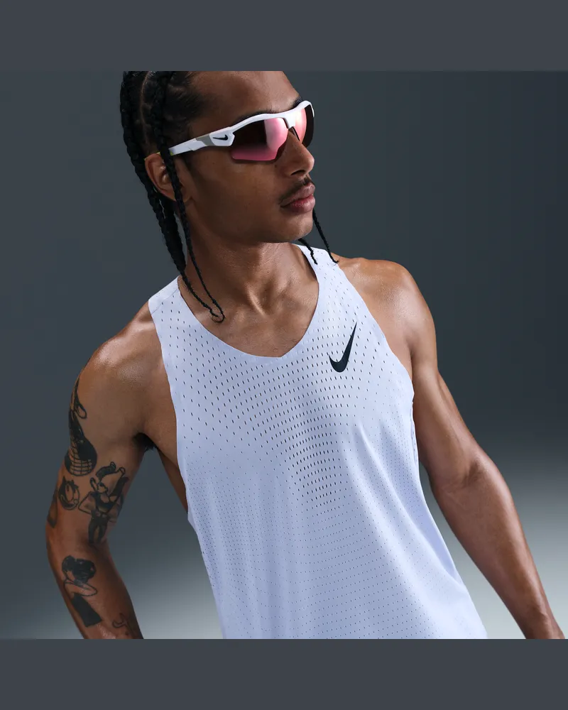 Nike AeroSwift Dri-FIT-ADV-Lauf-Singlet für Herren - Grau Grau