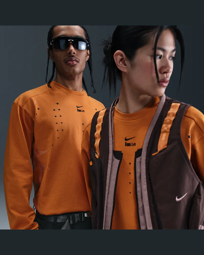 Nike ISPA langärmliges T-Shirt - Orange Orange