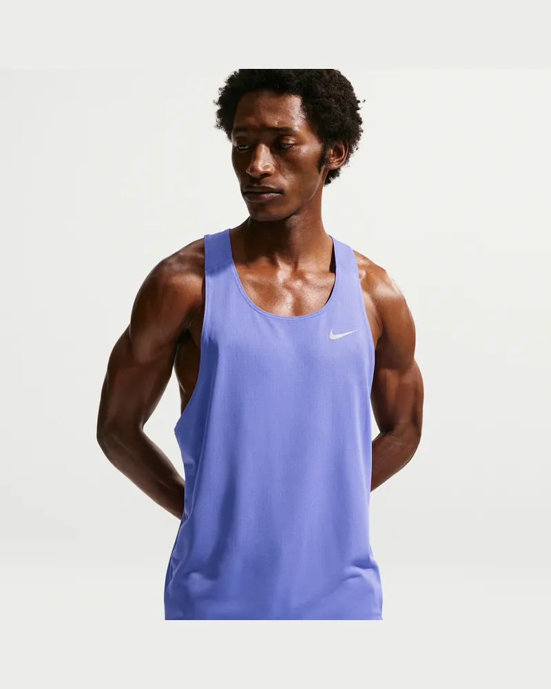Nike Fast Dri-FIT Lauf-Singlet für Herren - Blau Blau