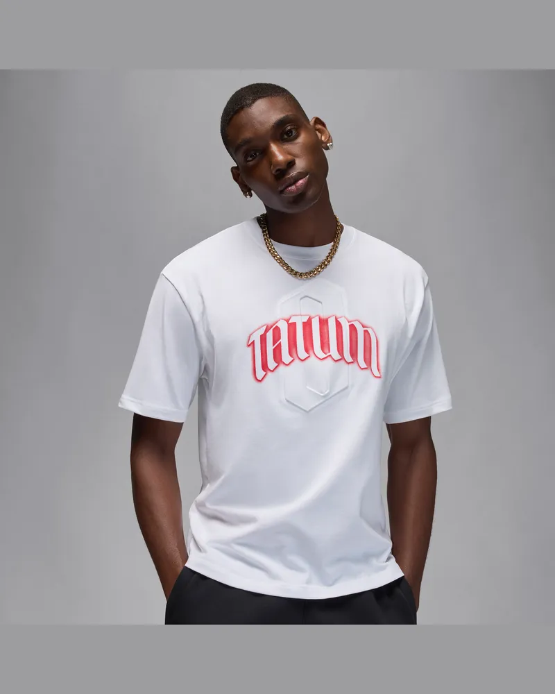 Nike Tatum Herren-T-Shirt - Weiß Weiß