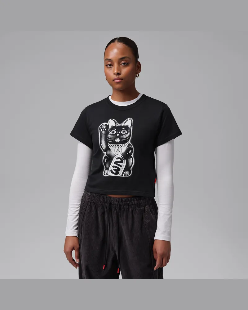 Jordan T-Shirt mit Grafik (Damen) - Schwarz Schwarz
