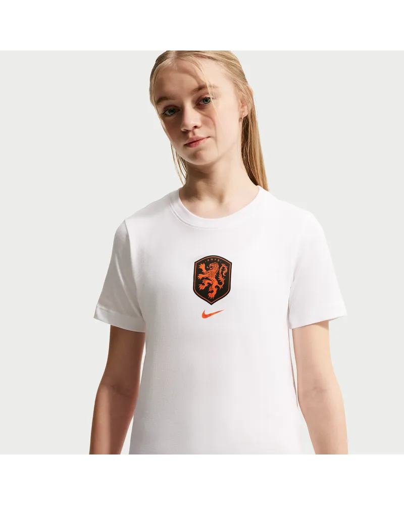 Nike Niederlande  Fußball-T-Shirt (ältere Kinder) - Weiß Weiß