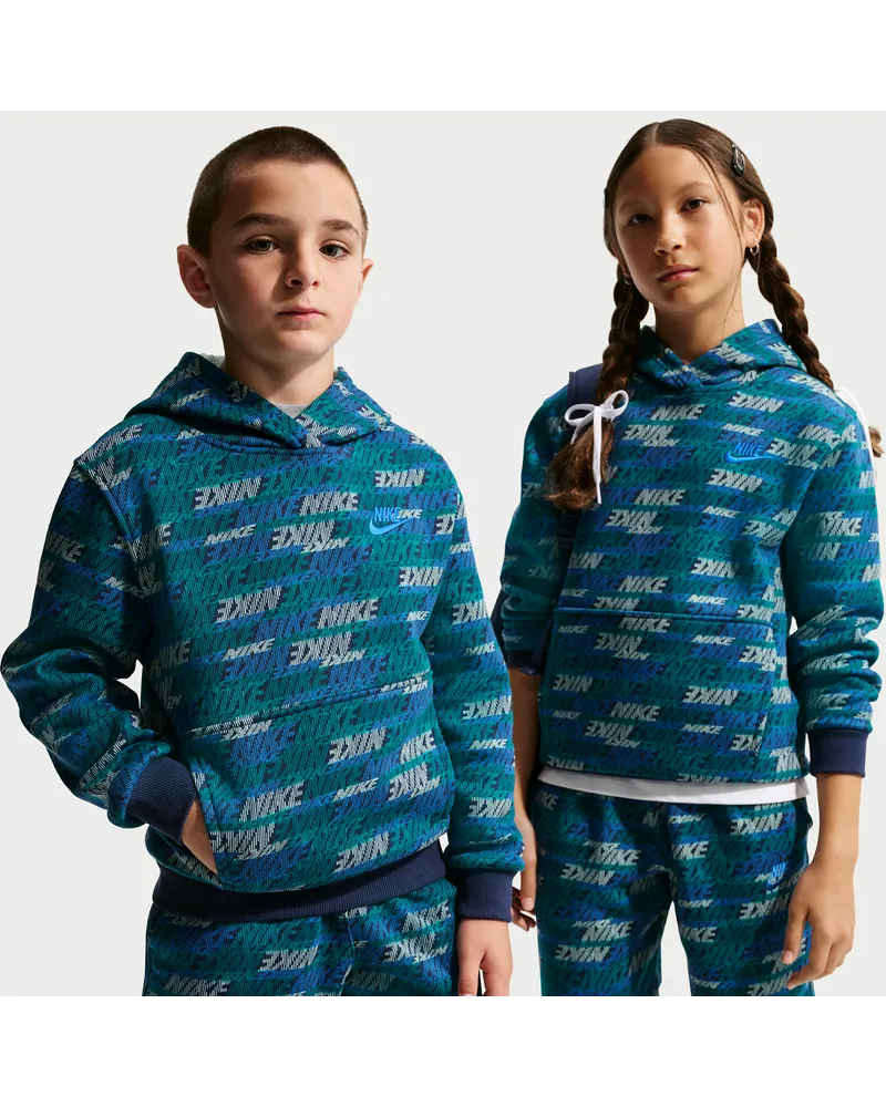Nike Club Fleece Hoodie (ältere Kinder) - Blau Blau