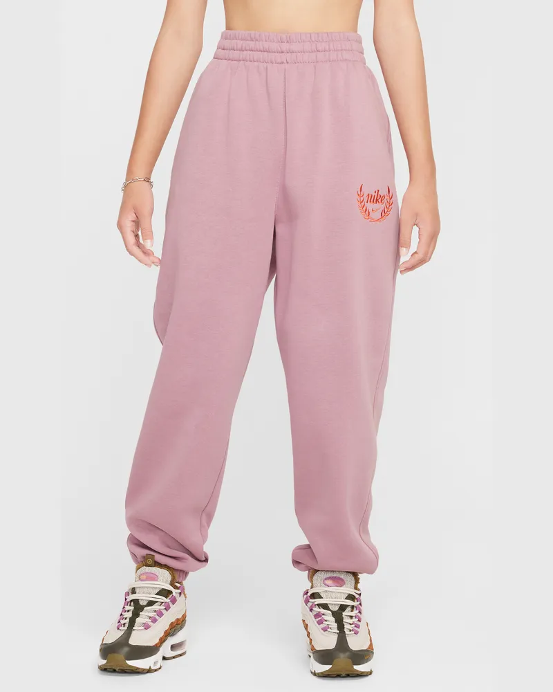 Nike Club Fleece lockere Hose (Mädchen) - Lila Lila